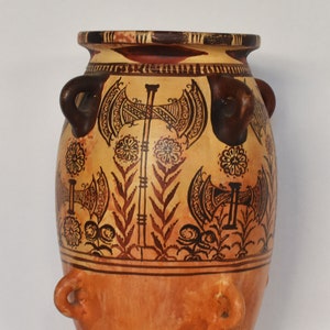 Pithos Vessel with Double-Head Axe, Labrys - Minoan - 1800 BC - Knossos Palace - Crete - Ceramic Vase