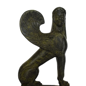 Corinthian Sphinx sculpture -ancient Greek reproduction - pure bronze  statue