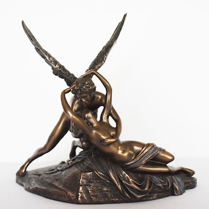 Eros and Psyche - Love and Soul - One of the most Beautiful Greek Myths - Antonio Canova - Reproduction - Cold Cast Bronze Resin
