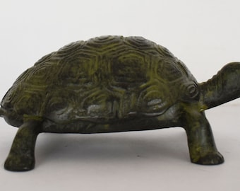 Turtle - Symbol of Wisdom and Knowledge - Personifies Water, the Moon, the Earth, Time, Immortality and Fertility - pure Bronze Sculpture
