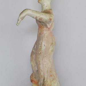 Maenad Figurine Dancer female follower of Dionysus Boeotia 400 BC Museum Reproduction Ceramic Artifact image 4