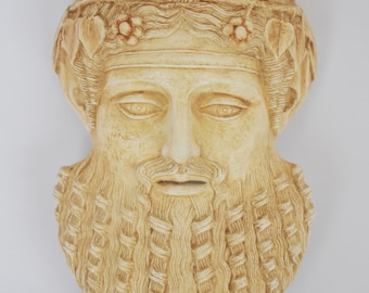 Masque De Dieu Grec Etsy France Masque De Dieu Grec Etsy France