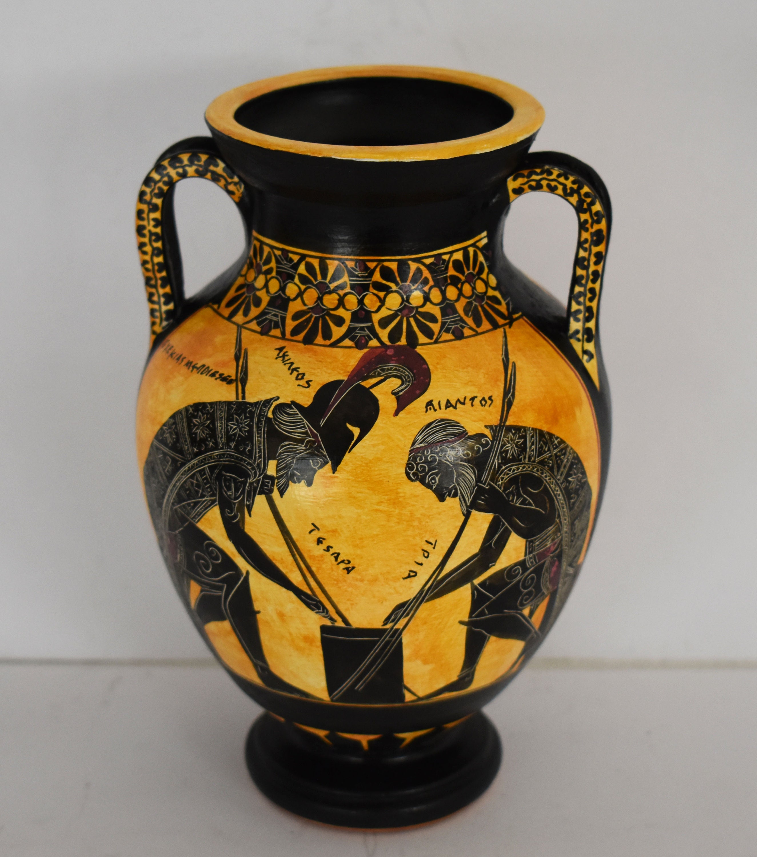 Achilles and Ajax Playing Dice - Trojan War, Homer's Iliad Achilles and Ajax Playing Dice - Trojan War, Homer's Iliad