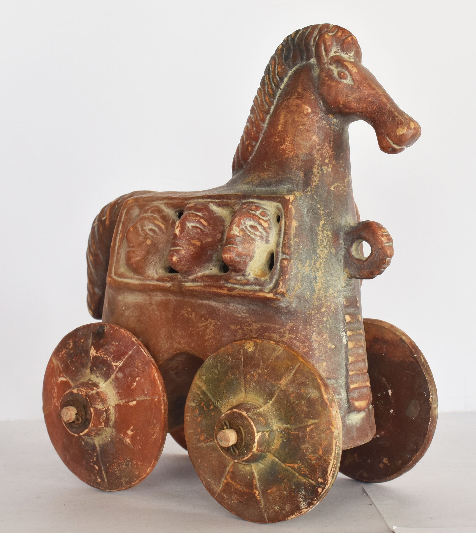 Trojan Horse on Wheels Hollow Greek Horse Trojan War | Etsy