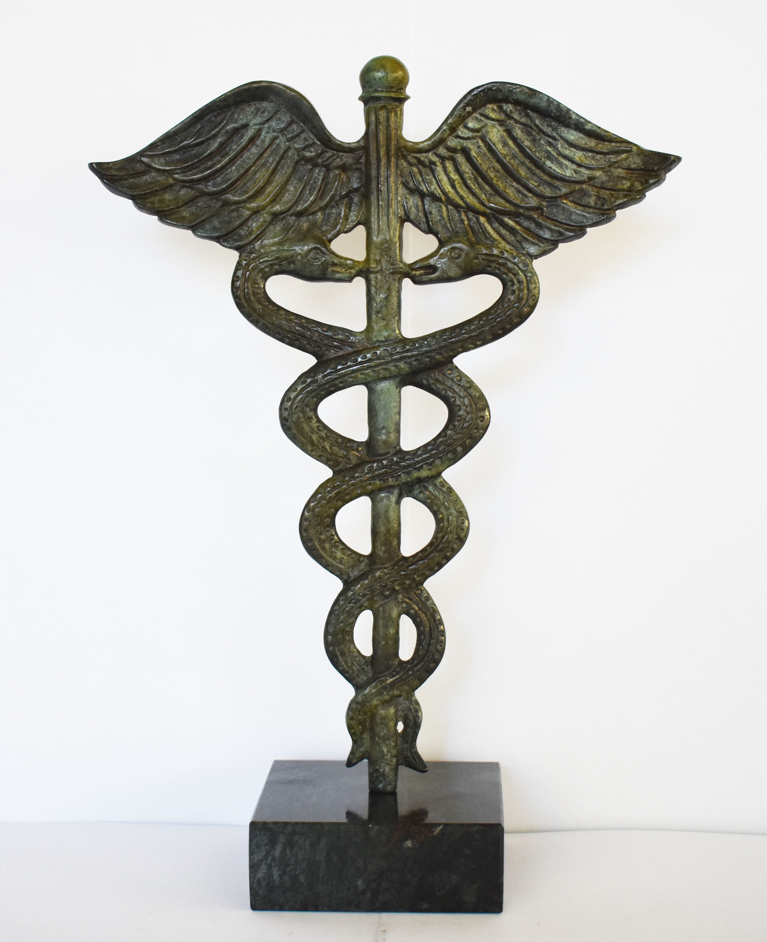 Caduceus Symbol of God Hermes Mercury Short Staff Entwined Etsy UK