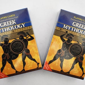 2 mazzi di mitologia greca antica ispirati alla scultura e alla ceramica - Canasta, Bridge, Poker, Black Jack - Carte da gioco
