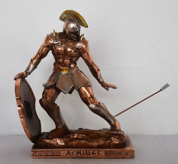 Achilles King of the Myrmidons Legendary Greek Hero Son of Thetis and  Peleus Trojan War Homer's Iliad Copper Plated Alabaster -  UK