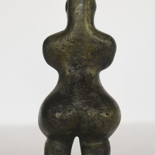 Paleolithic female figurine - fertility statue - buy ancient Greek reproduction - pure bronze sculpture