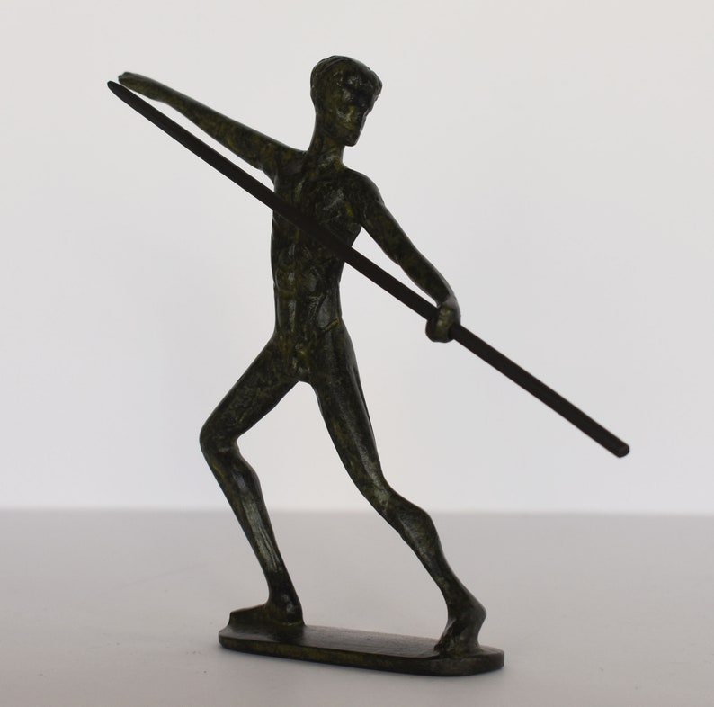 Javelin Thrower Athlete Ancient Greek Olympic Games Pure Etsy