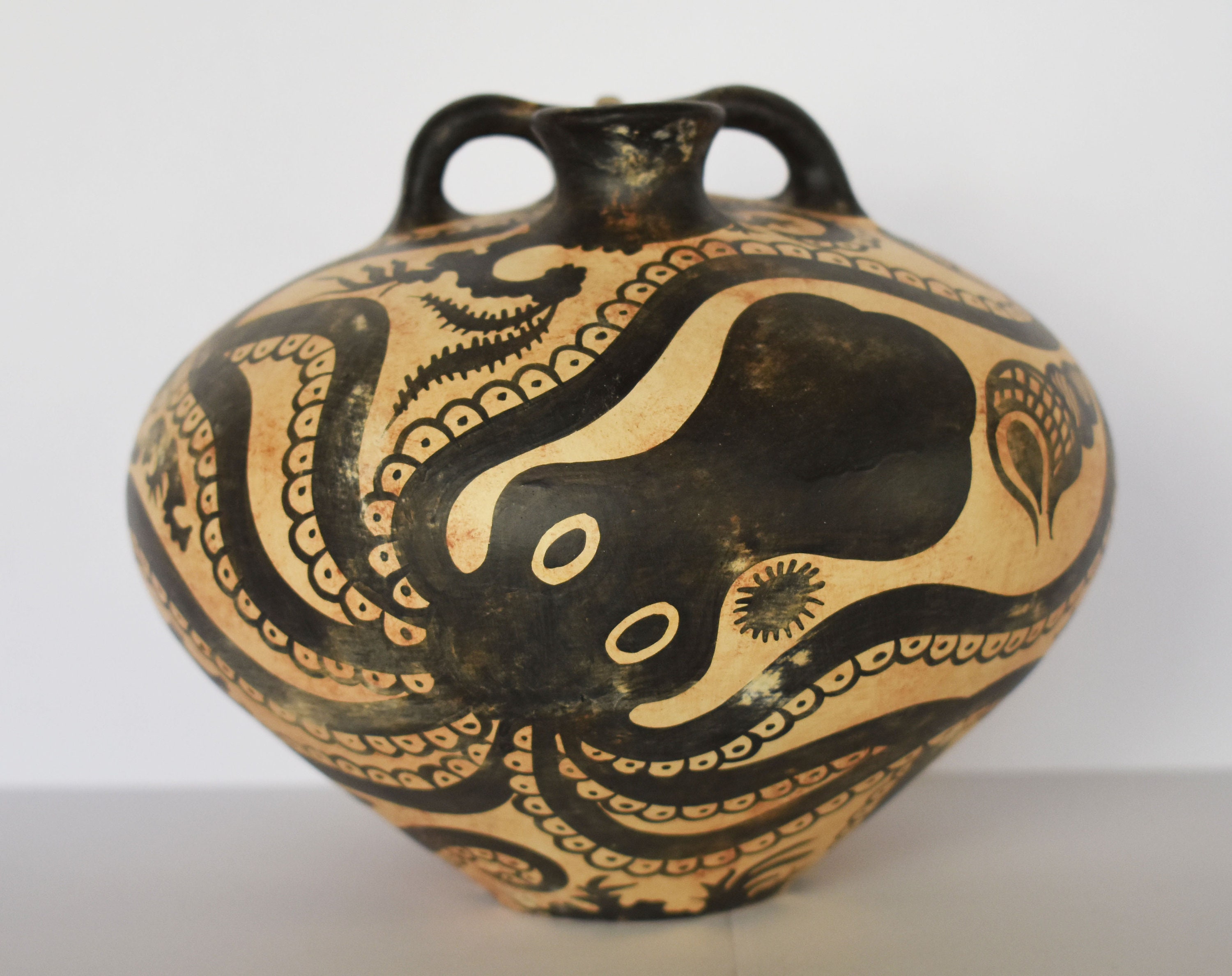 Vessel with Octopus - Minoan - Neopalatian Period - 1700