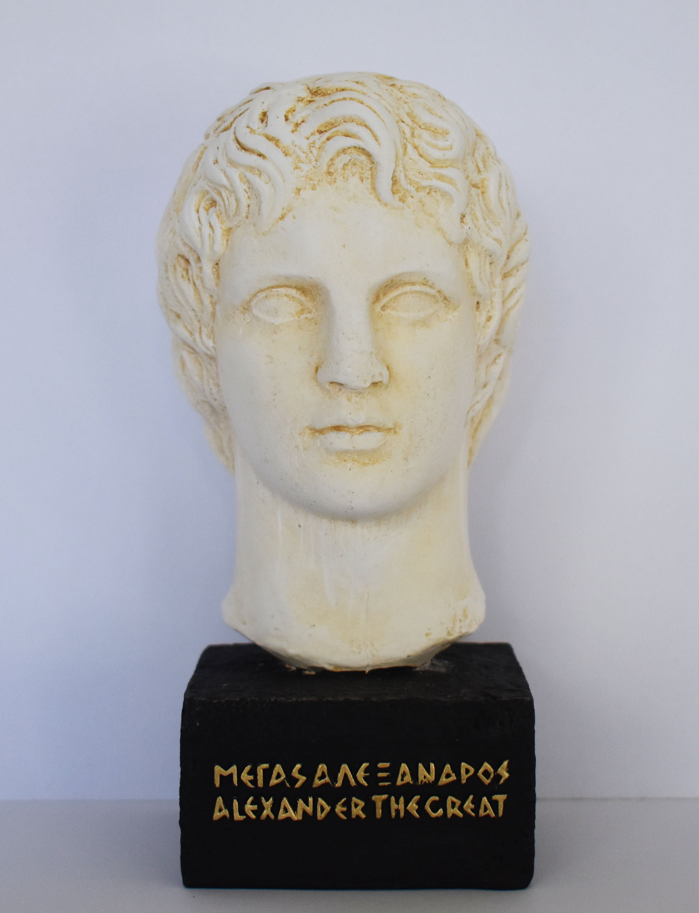 Alexander the Great - Macedonian King - Son of Philip - Student of Aristoteles - Museum Reproduction - Head Bust