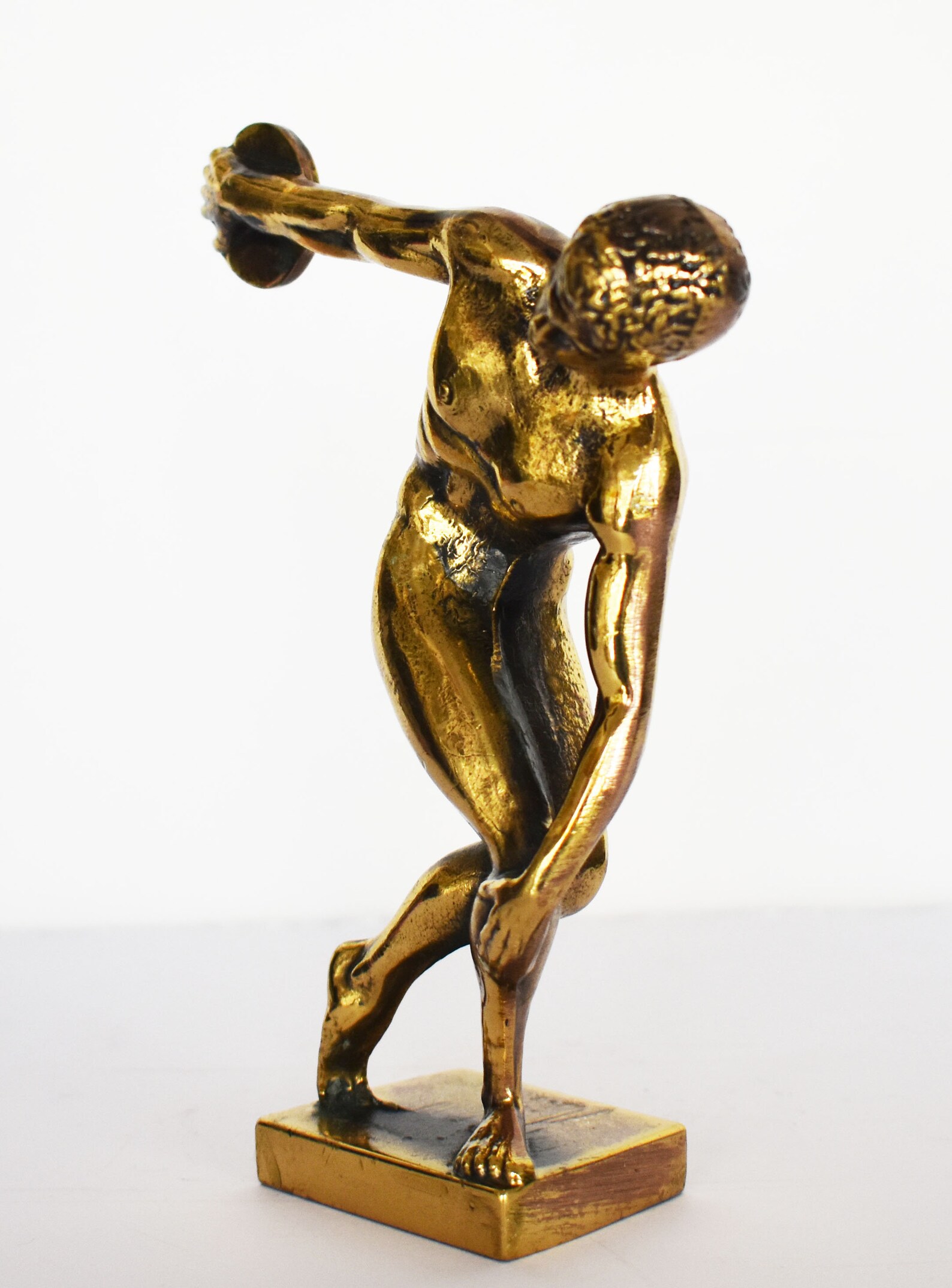 Discobolus of Myron Discus Thrower Athlete Ancient Greek Etsy