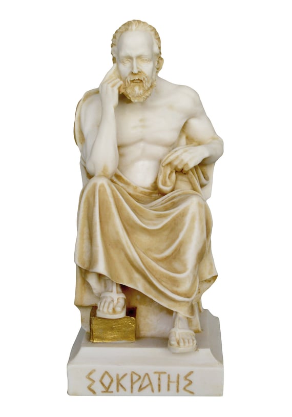 Socrates Sculpture greco filosofo invecchiato statue 