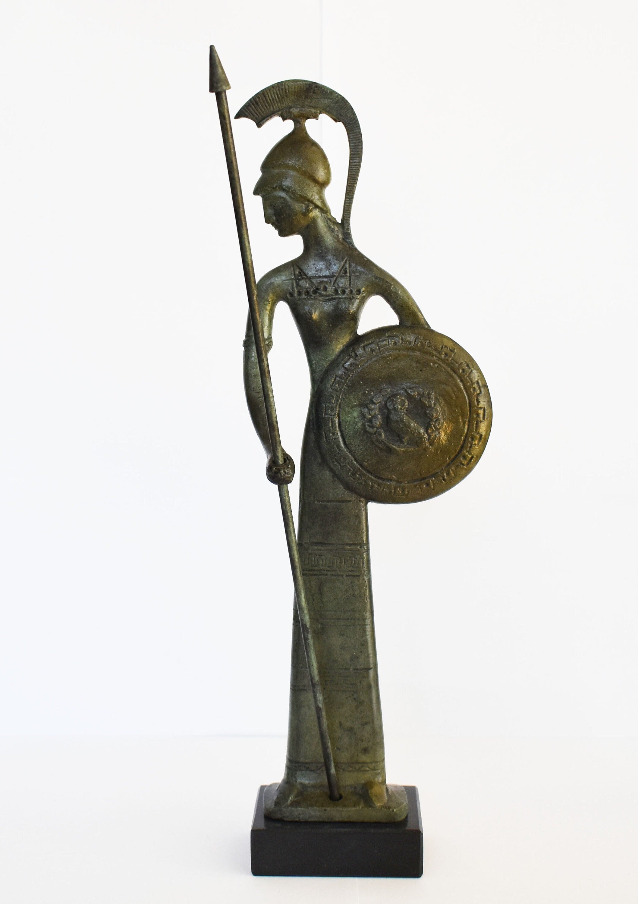 Athena Minerva with Owl and Spear - War Strategy, Giving Heroes Courage, and Inventing useful items 