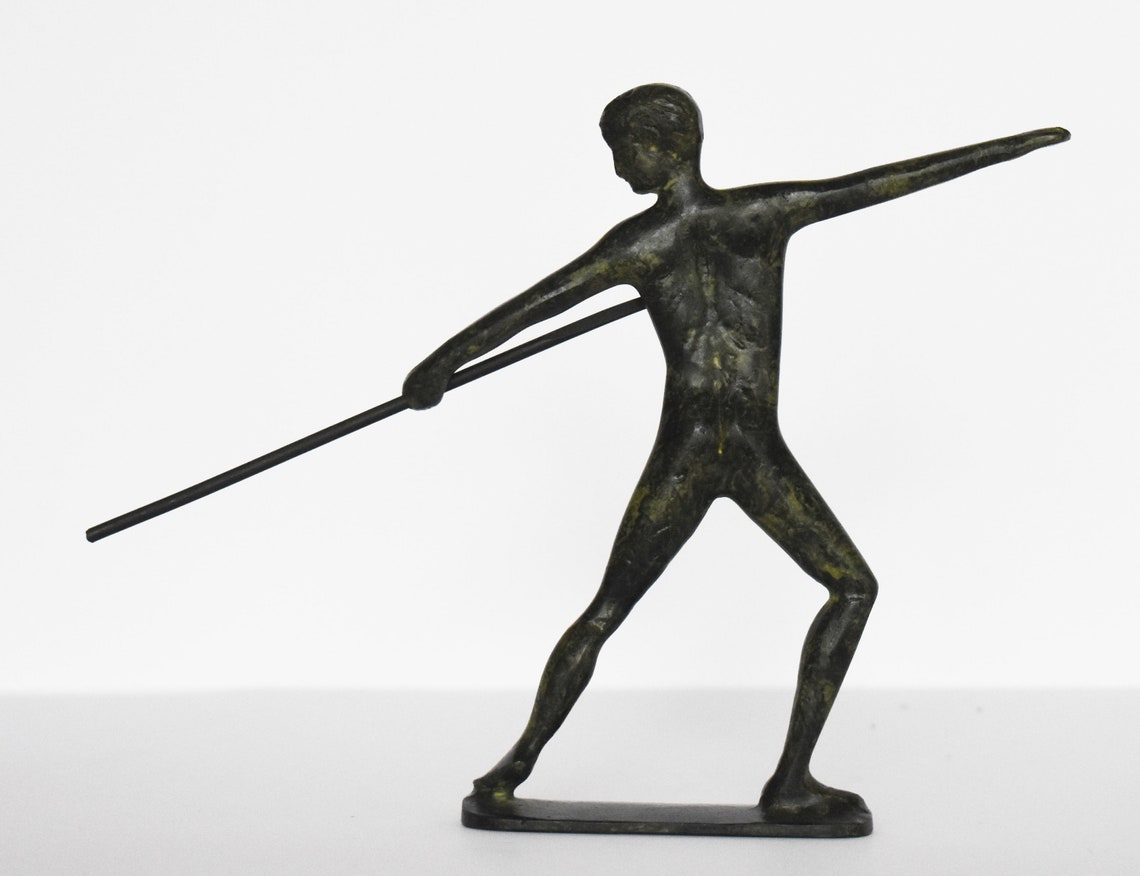 Javelin Thrower Athlete Ancient Greek Olympic Games Pure - Etsy Australia