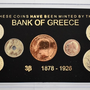Drachmas - National Currency of Greece - Pre-Euro Coinage - 1878 - 1926 -  Original Coins Collection