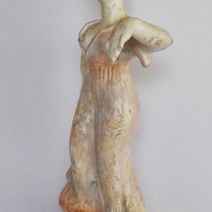 Maenad Figurine Dancer female follower of Dionysus Boeotia 400 BC Museum Reproduction Ceramic Artifact image 3