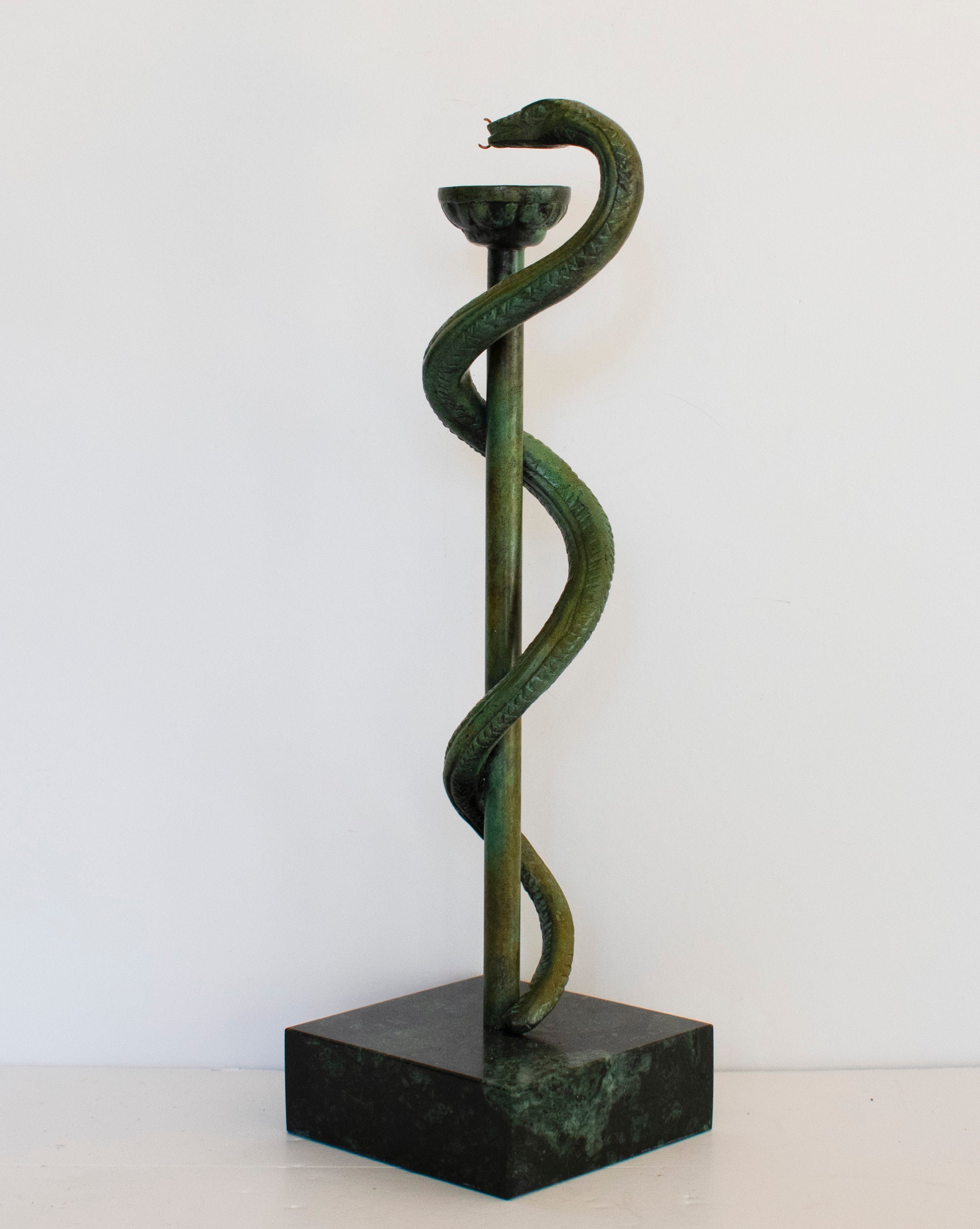 アスクレピオスの杖 - 治癒と医学の神であるアスクレピオス神が