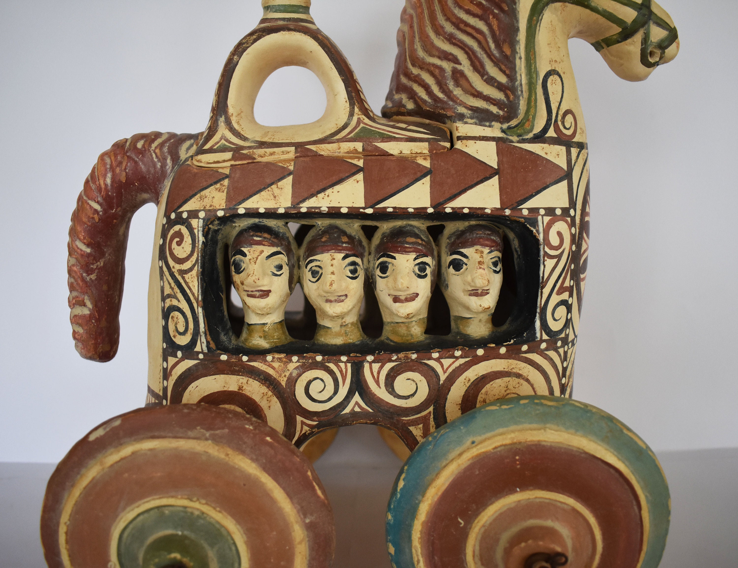 Trojan Horse on Wheels Huge Hollow Greek Horse Trojan War - Etsy