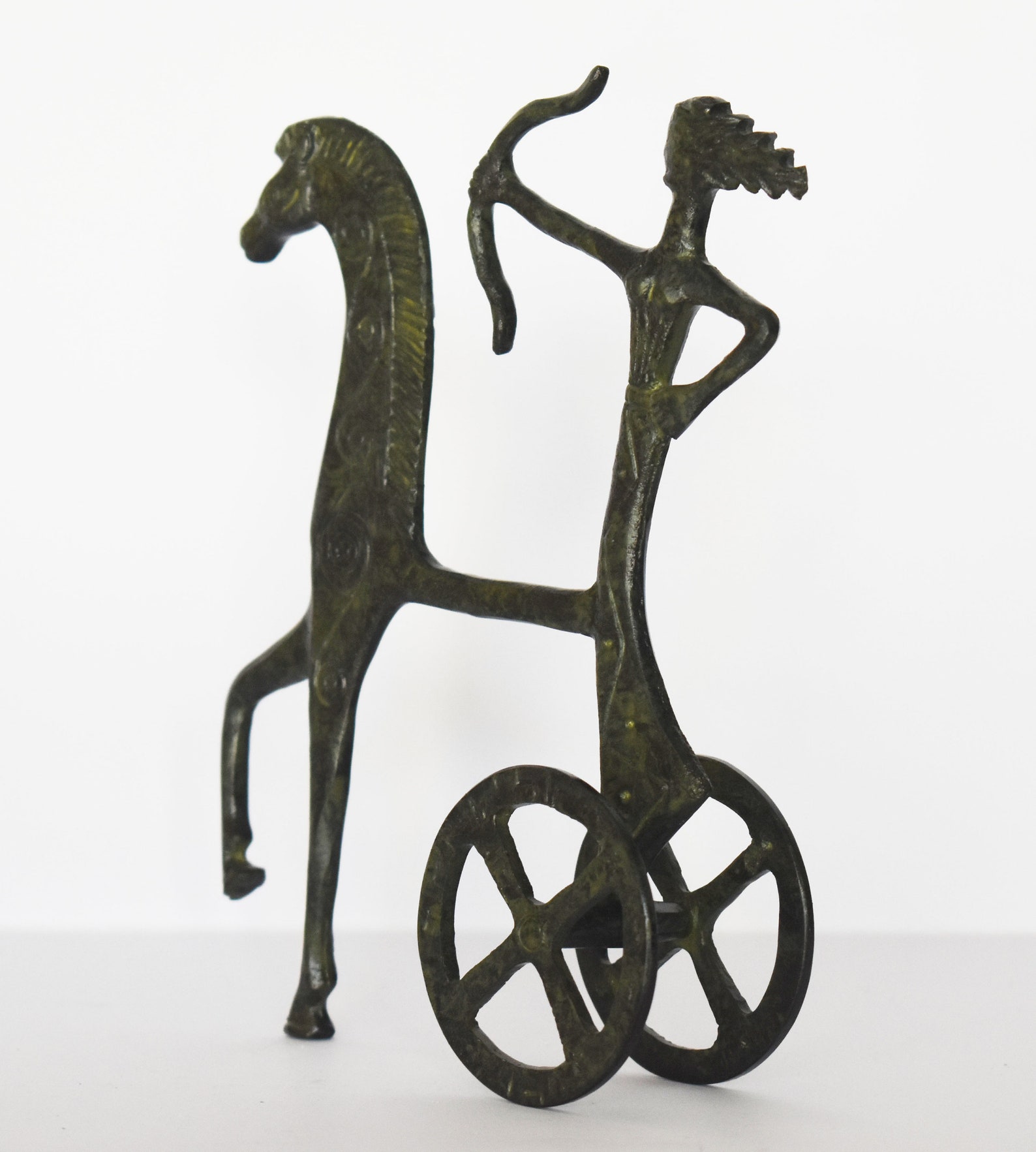 Ancient Greek Chariot Goddess Artemis With Arrow Pure Etsy