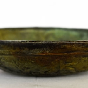 Ancient Greek Minoan Plate - Floral Design - Small - Museum Reproduction - pure Bronze  item
