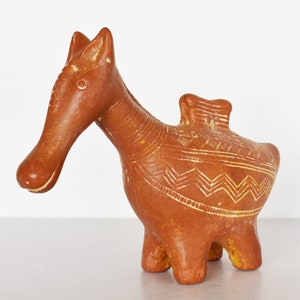 Donkey figurine Idol- Cyprus - 1200 BC -  Nicosia Museum - Reproduction - Ceramic Artifact