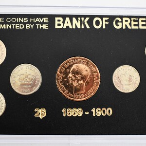 Drachmas - National Currency of Greece - Pre-Euro Coinage - 1869 - 1900 -  Original Coins Collection