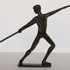 Javelin Thrower Athlete Ancient Greek Olympic Games Pure Bronze ...