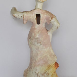 Maenad Figurine Dancer female follower of Dionysus Boeotia 400 BC Museum Reproduction Ceramic Artifact image 6
