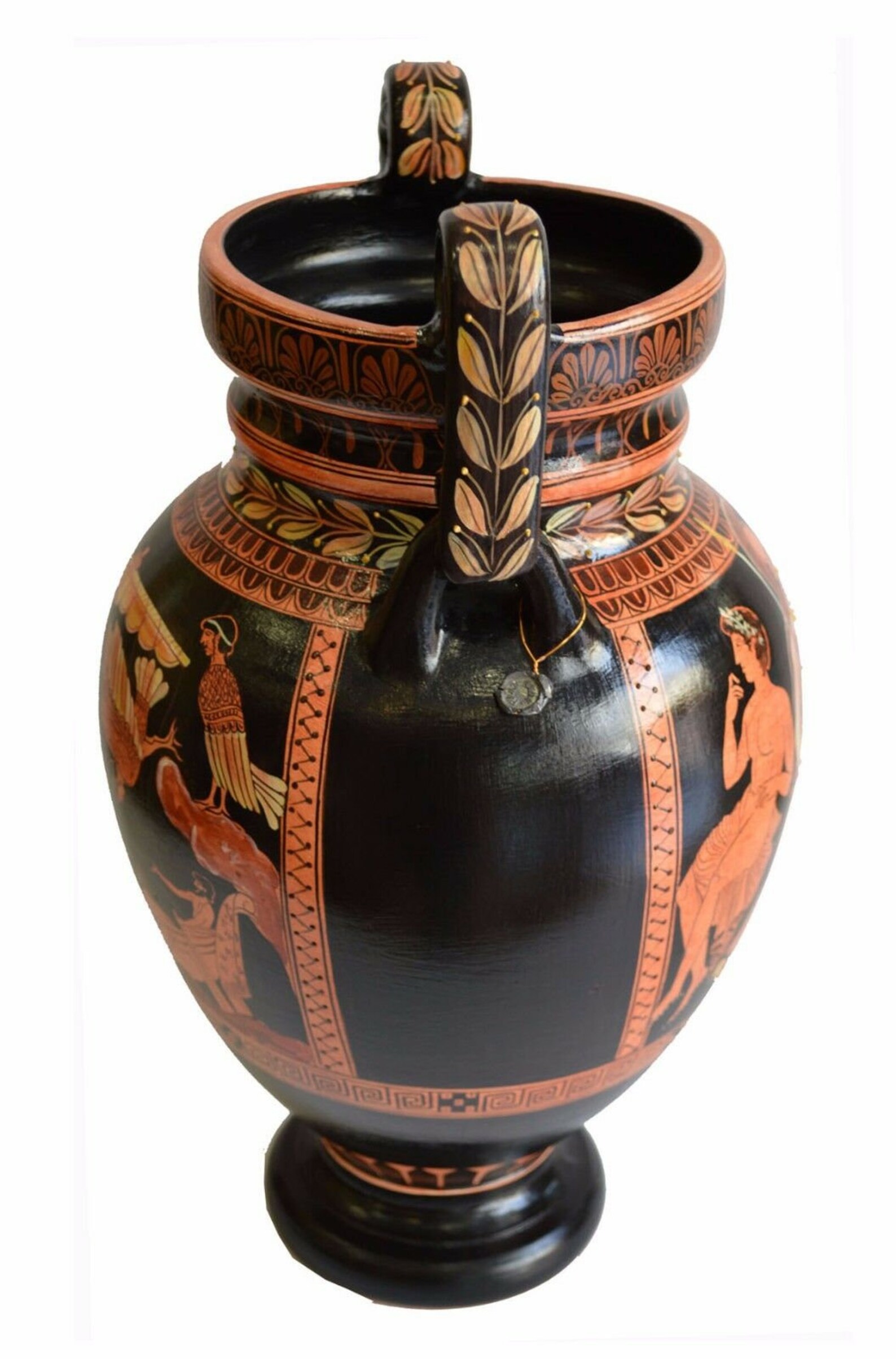 Odysseus passing the Sirens Red Figure Volute Krater Vase Etsy