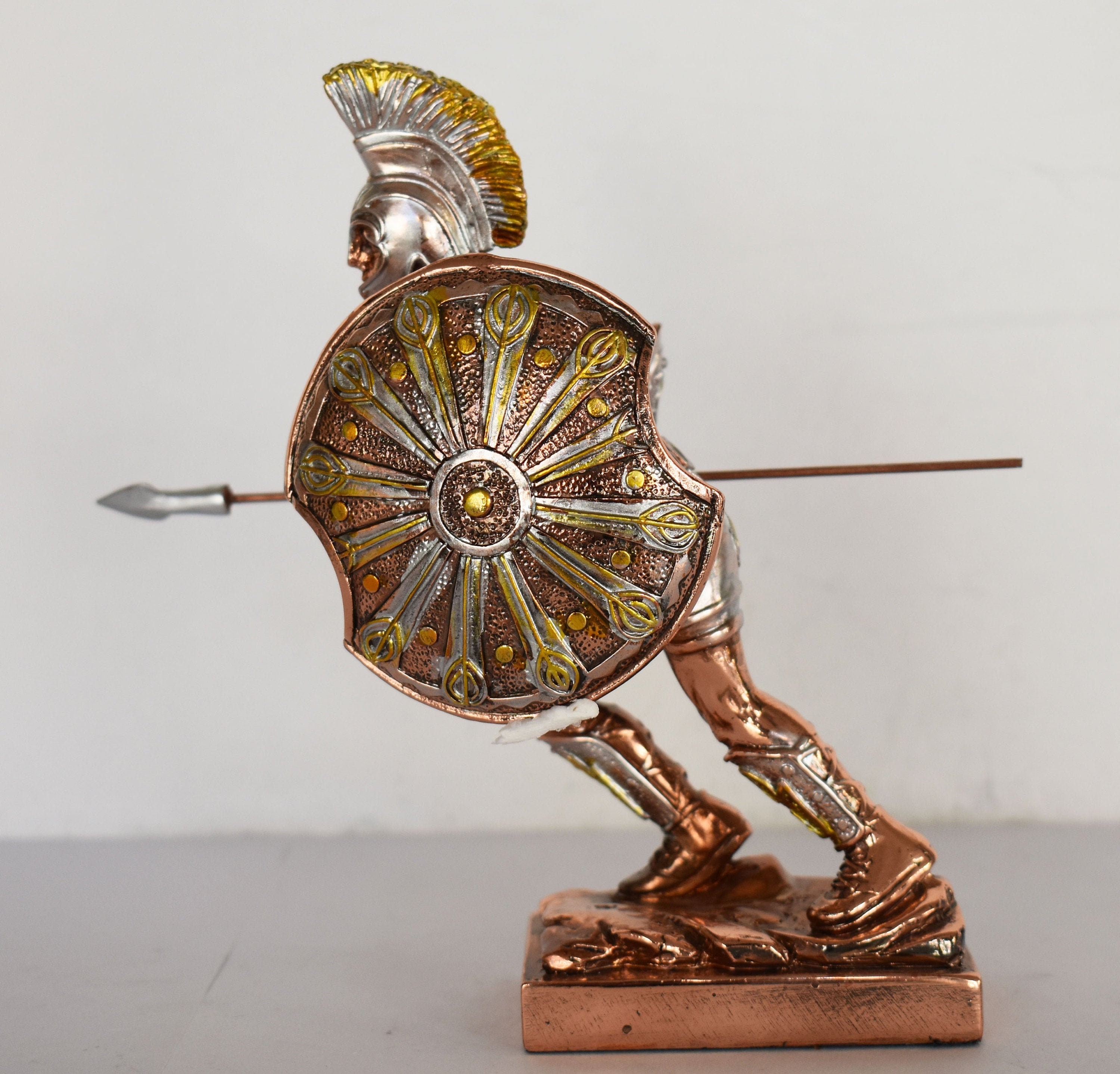 Achilles King of the Myrmidons Legendary Greek Hero Son of Thetis and  Peleus Trojan War Homer's Iliad Copper Plated Alabaster 