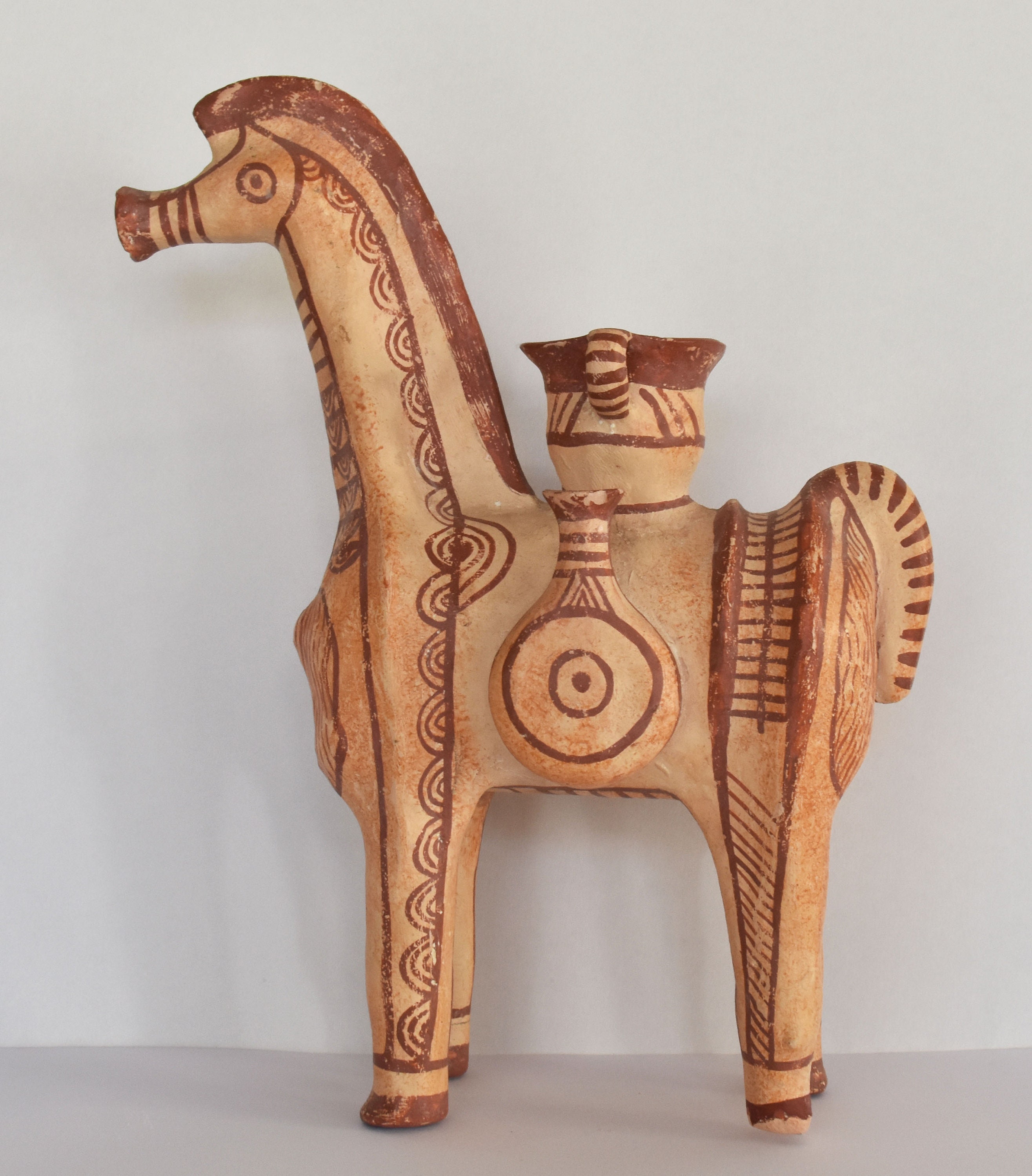 Ancient Greek Horse With Flasks Mycenaean Museum - Etsy UK