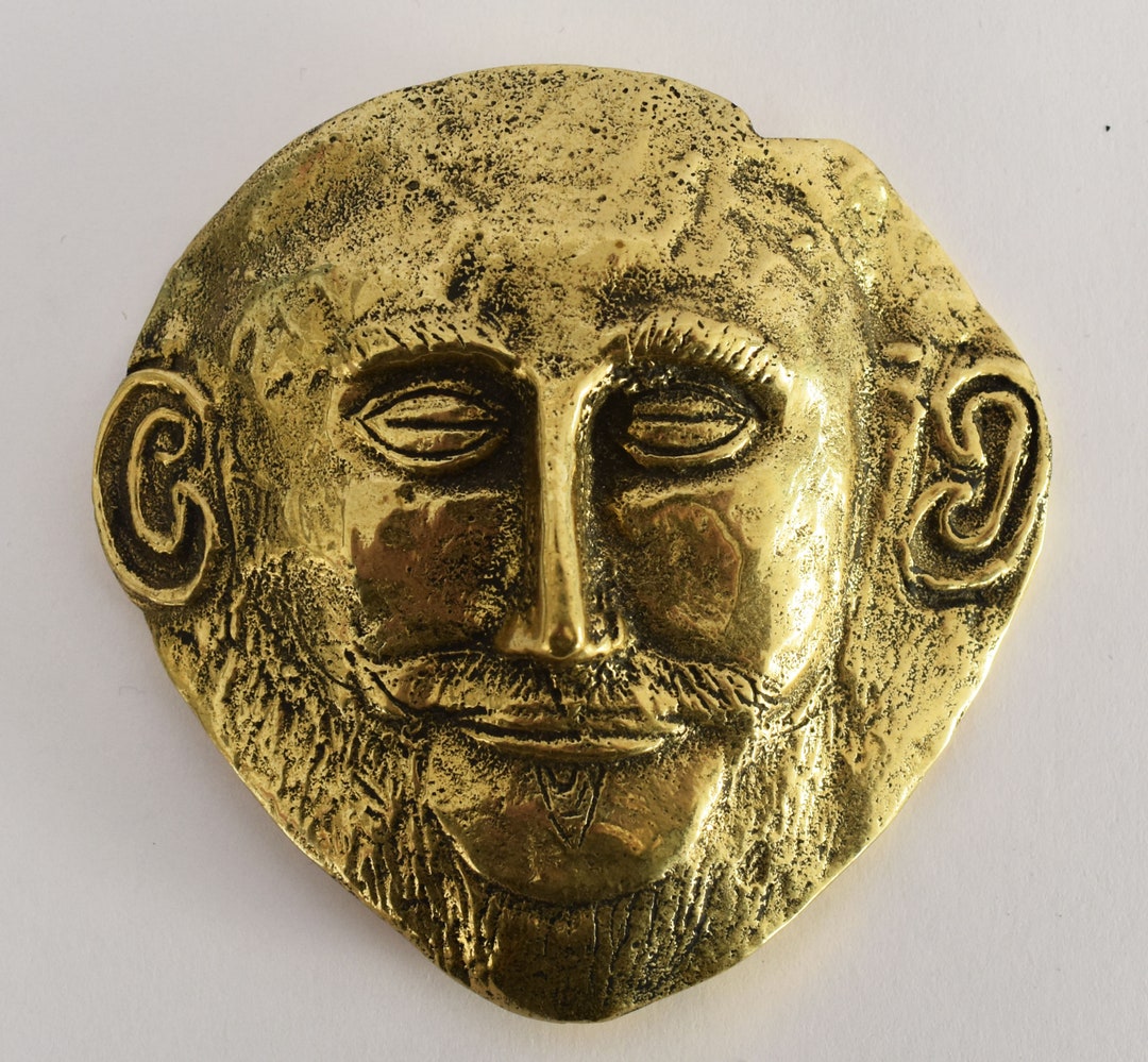 Mask of Agamemnon - King of Mycenae - Commander of Greeks in Trojan War ...