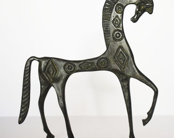 ギリシャ　ブロンズ　馬　中世　真鍮　アンティーク　コレクション　レア ギリシャ ブロンズ 馬 中世 真鍮 アンティーク コレクション レア