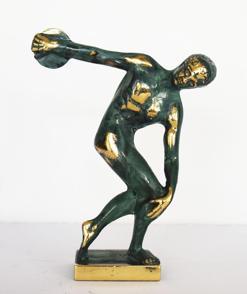 Discobolus of Myron Discus Thrower Athlete Ancient Greek Etsy