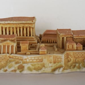 Acropolis of Athens - Defensively District Containing the Chief Municipal and Religious Buildings - Handmade - Casting Stone Statue