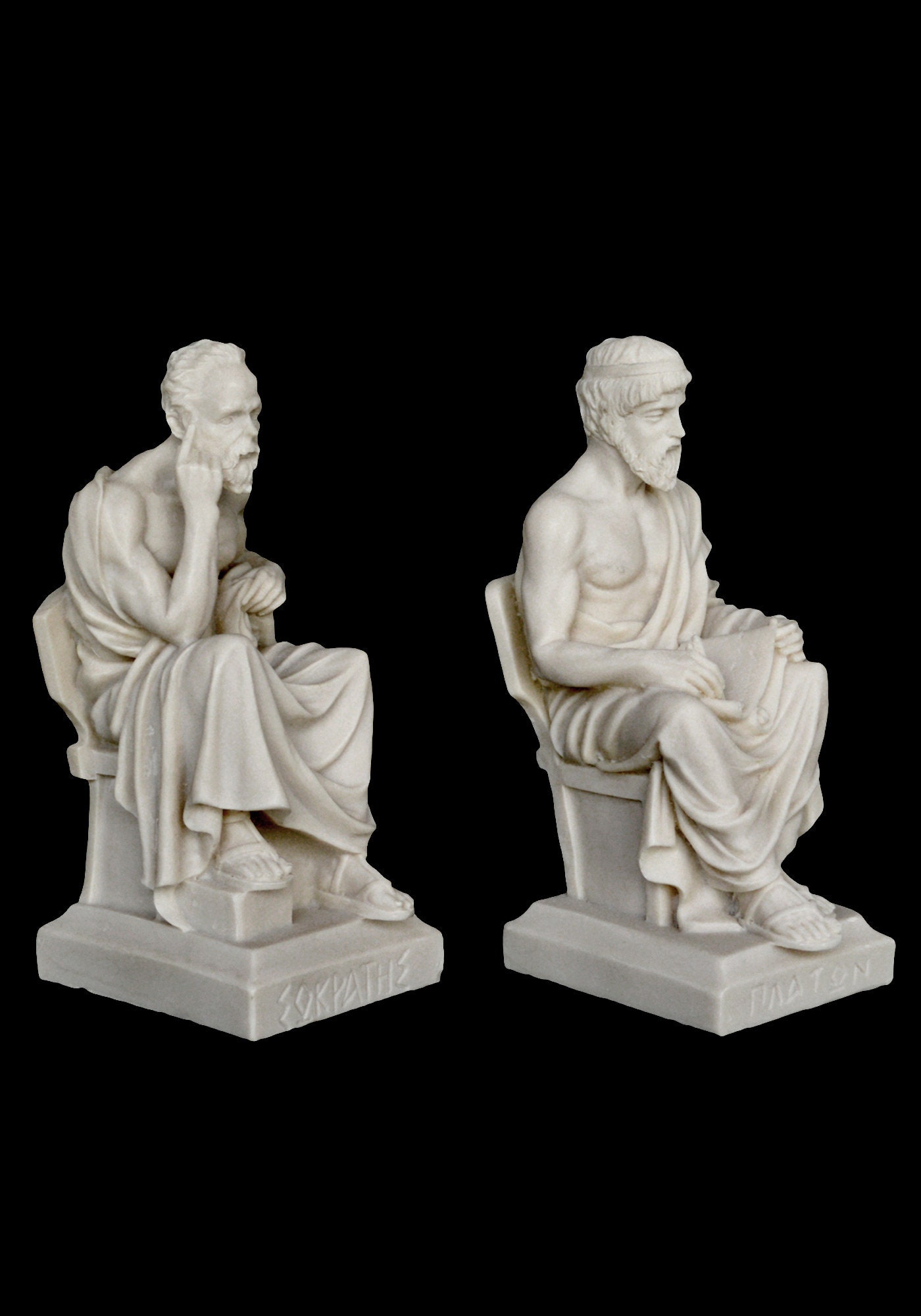 Socrates Teacher and Plato Student Fathers of Western | Etsy