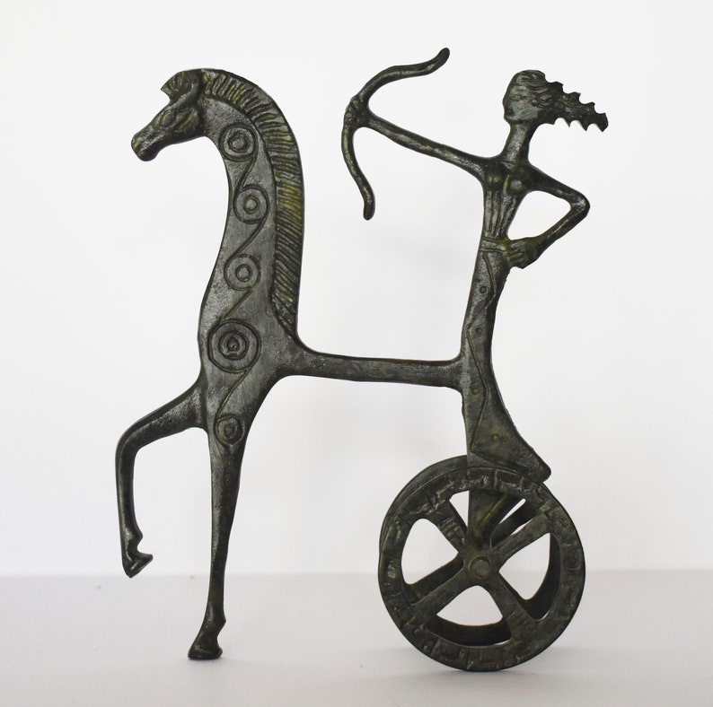 Ancient Greek Chariot Goddess Artemis With Arrow Pure Etsy