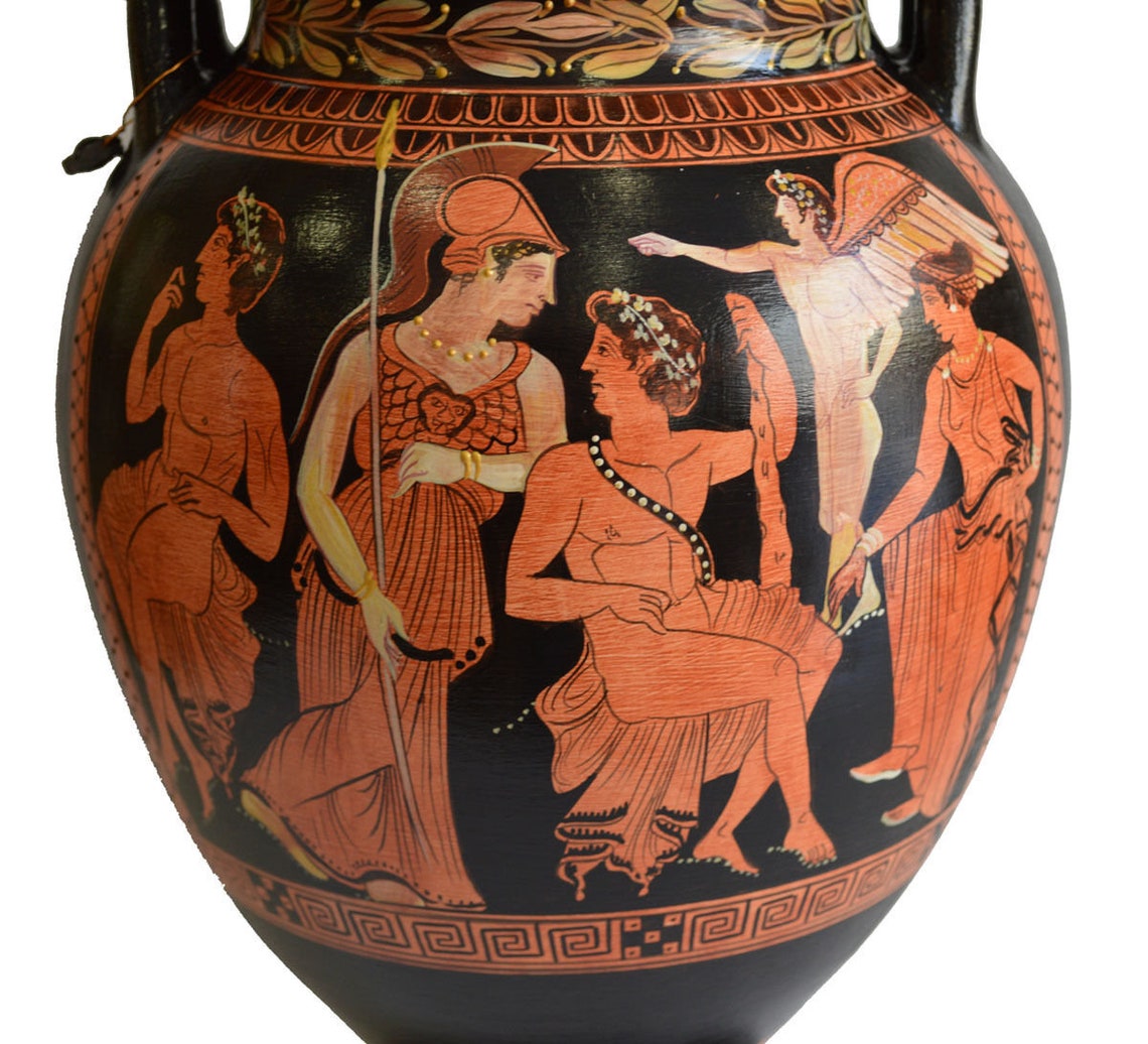 Odysseus passing the Sirens Red Figure Volute Krater Vase Etsy
