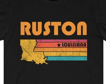Ruston Shirt Louisiana Tshirt City Retro Gift Idea Tourist Tee Ruston Louisiana Gift LA Ruston Souvenir Shirt