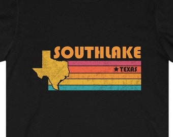 Southlake Shirt Texas Tshirt City Retro Gift Idea Tourist Tee Southlake Texas Gift TX Southlake Souvenir Shirt