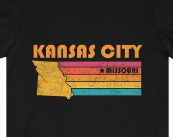 Kansas City Shirt Missouri Tshirt City Retro Gift Idea Tourist Tee Kansas City Missouri Gift MO Kansas City Souvenir Shirt