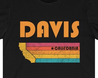 Davis Shirt California Tshirt City Retro Gift Idea Tourist Tee Davis California Gift CA Davis Souvenir Shirt