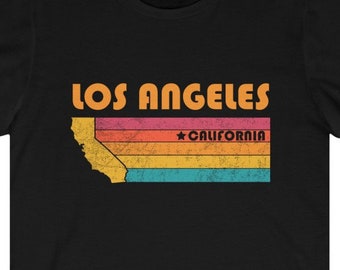 Los Angeles Shirt California Tshirt City Retro Gift Idea Tourist Tee Los Angeles California Gift CA Los Angeles Souvenir Shirt