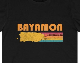 Bayamon Shirt Puerto Rico Tshirt City Retro Gift Idea Tourist Tee Bayamon Puerto Rico Gift PR Bayamon Souvenir Shirt