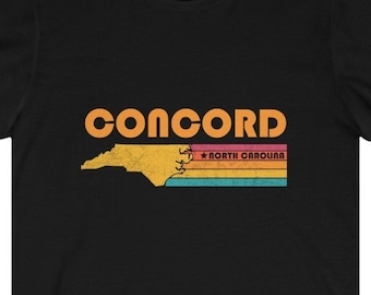 Concord Shirt North Carolina Tshirt City Retro Gift Idea Tourist Tee Concord North Carolina Gift NC Concord Souvenir Shirt