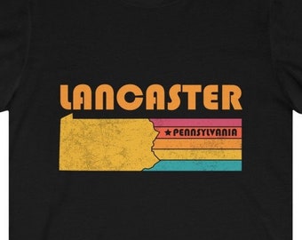 Lancaster Shirt Pennsylvania Tshirt City Retro Gift Idea Tourist Tee Lancaster Pennsylvania Gift PA Lancaster Souvenir Shirt