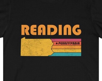 Reading Shirt Pennsylvania Tshirt City Retro Gift Idea Tourist Tee Reading Pennsylvania Gift PA Reading Souvenir Shirt