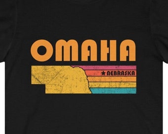 Omaha Shirt Nebraska Tshirt City Retro Gift Idea Tourist Tee Omaha Nebraska Gift NE Omaha Souvenir Shirt