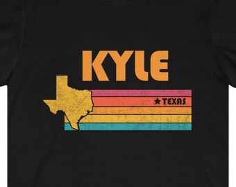 Kyle Shirt Texas Tshirt City Retro Gift Idea Tourist Tee Kyle Texas Gift TX Kyle Souvenir Shirt